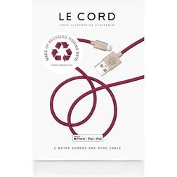 Le Cord iPhone Lightning cable · 2 meter · recycled fishing nets