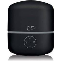 IPURO Aroma diffuser Air Sonic good mood black med fjärrkontroll – enkel doftoljediffusor med intervall- och kontinuerlig driftfunktion – snygg luftfuktare med ljus och ultraljudsteknik