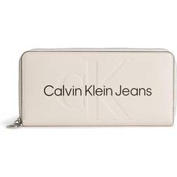 Calvin Klein Logo Zip Around Wallet PINK