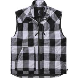 Brandit Lumber Vest (White Black, 4XL)