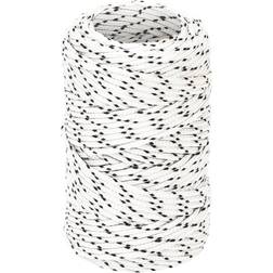 vidaXL flettet tovværk 2 50 m polyester hvid