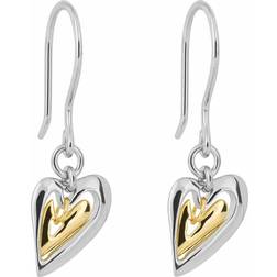 Fiorelli Organic Heart Yellow Gold Plating Earrings E6231