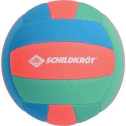 Schildkröt Beachvolleyboll tropisk, neopren volleyboll 5, Ø 21 cm, normal storlek, volleyboll med halkfri textilyta, saltvattenbeständig, perfekt för strand och trädgård, 970299, flerfärgad