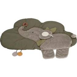 Sterntaler Baby Unisex Krabbeldecke Wolkenform Elefant Eddy Schlafteppich, Spielmatte
