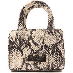 Pompei Donatella Gray Leather Women's Handbag