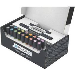 Schneider Twin Marker Paint-It 040 borste & rund komplett set V2-27 stycken olika färger