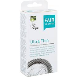 Fair Squared Ultratunna Fairtrade latexkondomer – paket med 10