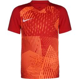Nike Kortärmad fotboll Jersey Y Nk Df Prcsn Vi JSY Ss, University Red/Ljus Citrus/Vit, DR0950-657