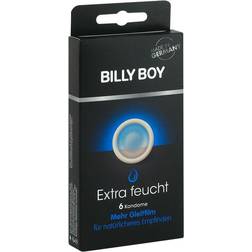 Billy Boy Extra fuktig 6-pack – transparenta kondomer med mer glidfilm