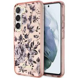 Guess Galaxy S23 Plus Mobilskal Flower Collection Rosa