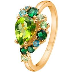 Mads Z Four Seasons-Spring Ring ct. Gold w. Peridot 1546033-58