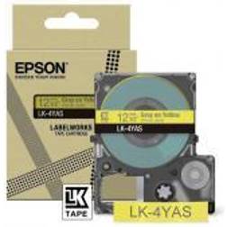 Epson LabelWorks LK-4YAS on yellow