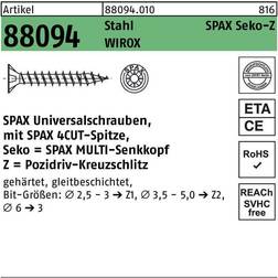 Spax 1081010450203 Träskruv TFX, FZB ETA-12/0114 20 200-pack