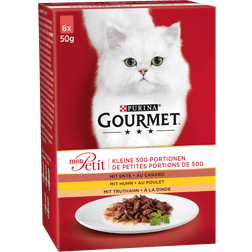 Purina Gourmet Helfoder Katter, Paket 8 förpackningar, 6 varje