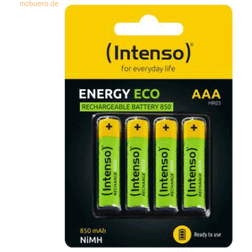 Intenso rechargeable batteries NiMh HR03 AAA 850 mAh blister of 4