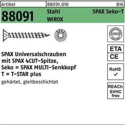 Spax 1191010450305 Träskruv 4,5 TFT, FZB, ETA-12/0114 mm, 1000-pack