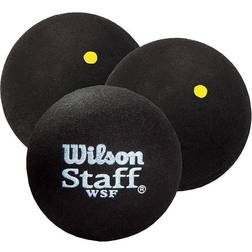Wilson Staff Squash Ball Yellow Dot, Squashbollar