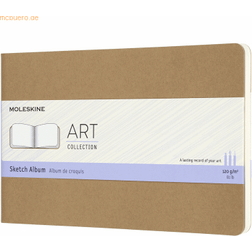 Moleskine 13 x 21 cm Large Art Cahier Sketch Album Sketchbook, Paper for Pencils, Charcoal, Fountain Pens and Markers Large Size Soft Cover, Colour Kraft Brown, 88 Pages