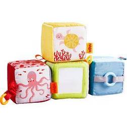 Haba Discovery Cubes Marine World 4 Fabric Blocks to Stimulate Baby's Senses MichaelsÂ Multicolor One Size