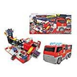 Dickie Toys 203719005 Folding Fire Truck Playset, röd