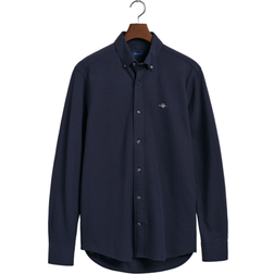 Gant Reg Jersey Pique Shirt Blue