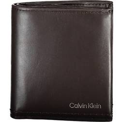 Calvin Klein Leather RFID Billfold Wallet - BROWN - One