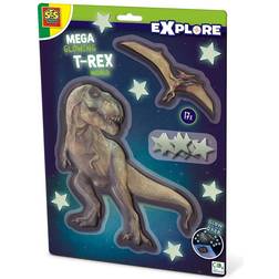 SES Creative Utforska Självlysande T-Rex och Pterosaur One Size Dekoration