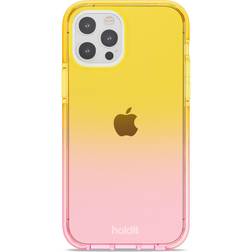 Holdit Seethru Case iPhone 12/12 Pro Mobilskal Bright Pink/Orange Juice