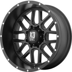 Grenade XD820, 18x8 with 5x160 Bolt Pattern - Satin Black with Machined Face XD82088016738