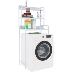 CLP Waschmaschinenregal Darby I Für Badezimmer & Waschküche I Mit 3 Ebenen I Freistehender Aufbewahrungsorganisator