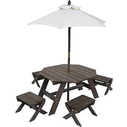 Kidkraft Wooden Octagon Table, Umbrella Exclusive