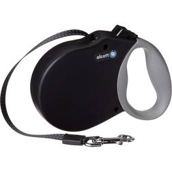 Alcott Black Adventure Retractable Dog Leash for Dogs Up To 65 lbs., 16 ft., Medium