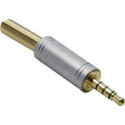 BKL Electronic audio jack Plug, straight Number pins num: 4