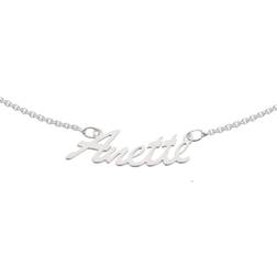 Scrouples Name Necklace - Silver
