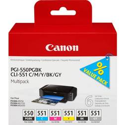 Canon PGI-550PGBK+CLI-551 C/M/Y/BK/G (Multipack)
