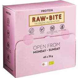 RawBite Organic Fruit & Nut Bite Protein Snackbox 45 st