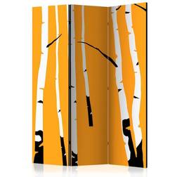 Arkiio Birches On The Orange Background Rumsavdelare 135x172cm