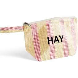 Hay Small Candy Stripe Washbag - Red/Yellow