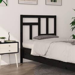 vidaXL black, 95.5 Pine Bed Honey Bed Headboard