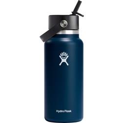 Hydro Flask 32 Wide Mouth Water Flex Straw Cap Thermos