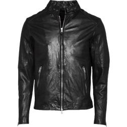 AllSaints Cora Leather Jacket - Jet Black