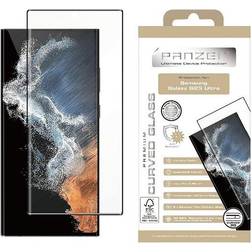 Panzer Premium Curved Tempered Glass Screen Protector for Galaxy S23 Ultra