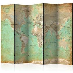 Arkiio Turquoise World Map Rumsavdelare
