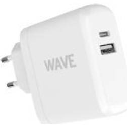 Wave USB-C USB-A laddare, 30W, 12W