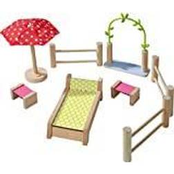 Haba 306717 – Little Friends – dockhus möbler trädgård, tillbehör för böjdocka från 3 år