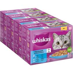 Whiskas 36 + 12 på köpet ! Multipack portionspåsar Senior 7+: Fiskurval