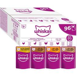 Whiskas Megapakke 96 85 porsjonsposer fjærfeutvalg