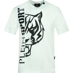 Philipp Plein Sport Tiger Side Logo T-shirt - White