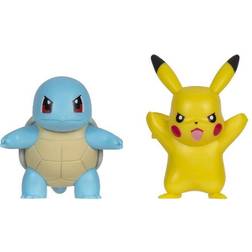 Pokémon Battle Figure 2-Pack Squirtle och Pikachu