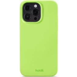 Holdit iPhone 13 Pro Silicone Case Mobilskal Acid Green